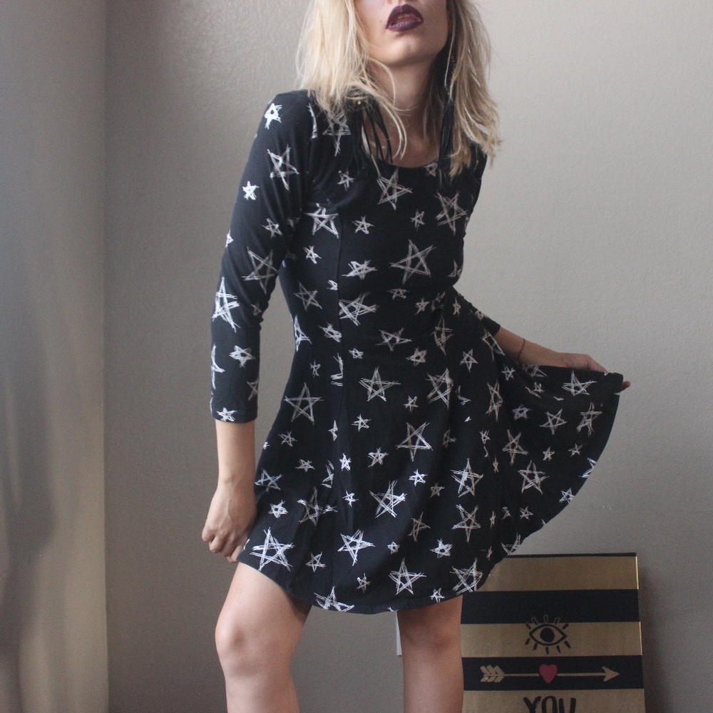 Stars Print F21 flowy Dress
